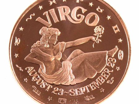 Zodiac Virgo 1oz. .999 Fine Copper Online now