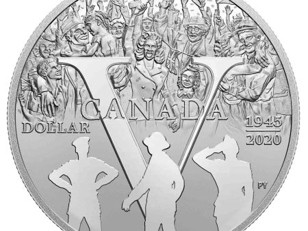 RDC 2020 Canada Proof Silver Dollar - 75th Ann. of V-E Day (No Tax) Capsule scratched on Sale