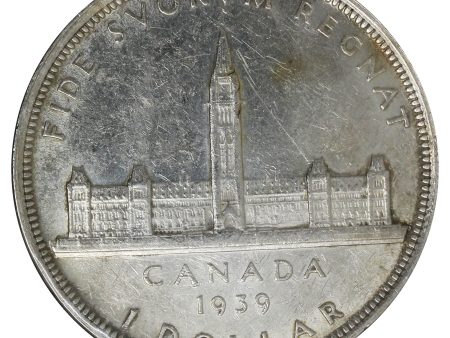 1939 Canada Dollar EF-AU (EF-45) Scratched, Cleaned, or Impaired Online Sale