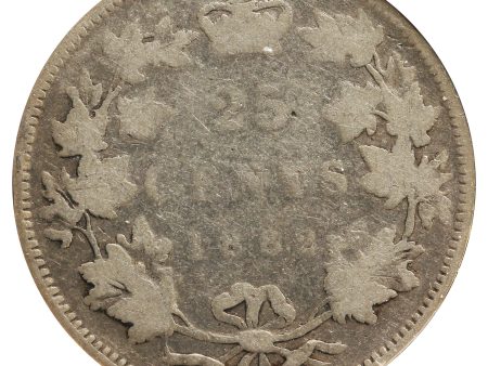 1882H Canada 25-Cents Very Good (VG-8) Marks on Sale