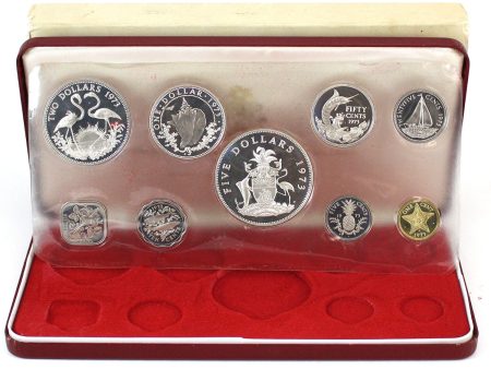 1973 Commonwealth of the Bahama Islands Proof Set In Case (Toned) Hot on Sale