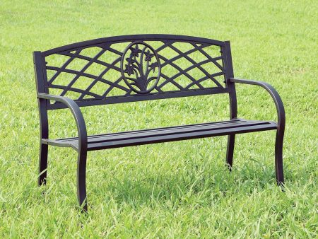 Patio Steel Bench Online now