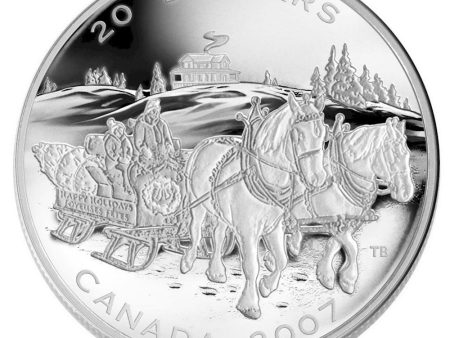 RDC 2007 Canada $20 Holiday Sleigh Ride Fine Silver Coin (No Tax) Impaired For Discount