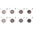 Lot of 8x 1854-1904 USA Quarters, All AG, 8Pcs. (Impaired) Online Sale