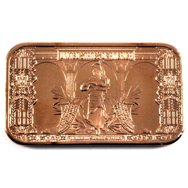 $10 Bison Bar 1oz. .999 Fine Copper For Cheap