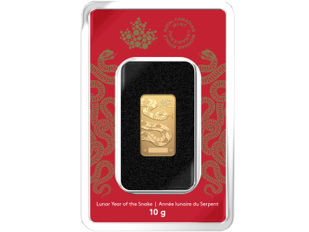 (Pre-Order) 2025 Canada Lunar Year of the Snake 10g 99.99% Pure Gold Bar (No Tax) For Discount