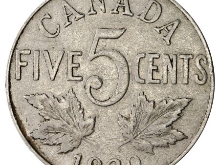 1929 Canada 5-cents F-VF (F-15) Online Sale