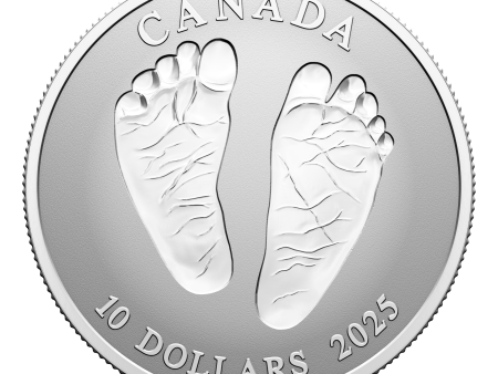 2025 Canada $10 Welcome to the World Baby Feet Fine Silver (No Tax) For Discount