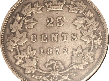 1872H Canada 25-cents F-VF (F-15) $ Online