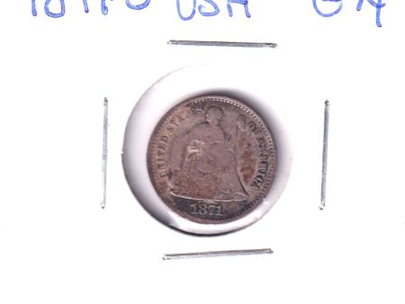 1871 S USA Half Dime, Good (G-4) Fashion