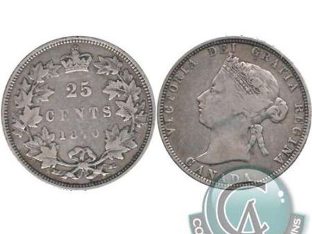 1870 Canada 25-cents F-VF (F-15) $ Sale