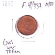 1863 USA Our Navy Civil War Token, F-41 337, VF-EF (VF-30) For Sale