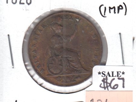 Great Britain 1826 1 2 Penny VF-EF (VF-30) impaired on Sale