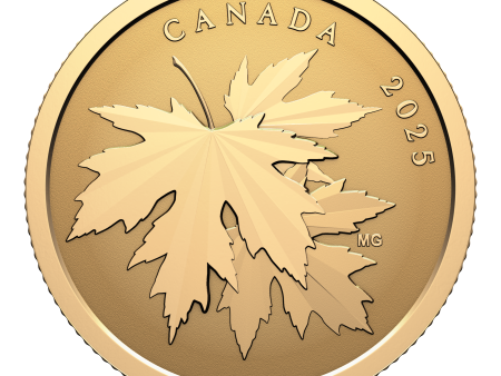 (Pre-Order) 2025 Canada $100 Gleaming Maple Leaves Pure Gold Coin (No Tax) on Sale