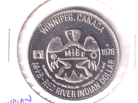 1978 Winnipeg, MB Red River Indian Dollar For Sale