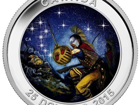 RDC 2015 Canada $25 Star Charts - The Wounded Bear Fine Silver (No Tax) Impaired For Sale