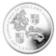 RDC 2007 Canada $50 Queen s 60th Wedding Anniversary 5oz. Silver (No Tax) Issues Hot on Sale