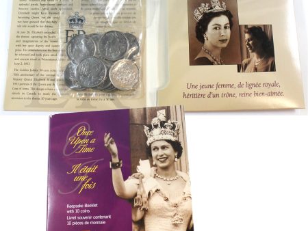 Once Upon a Time 10-coin Keepsake Booklet Queen Elizabeth II s 50 Year Reign Online now