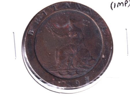 Great Britain 1797 2 Pence Extra Fine (EF-40) Impaired Sale