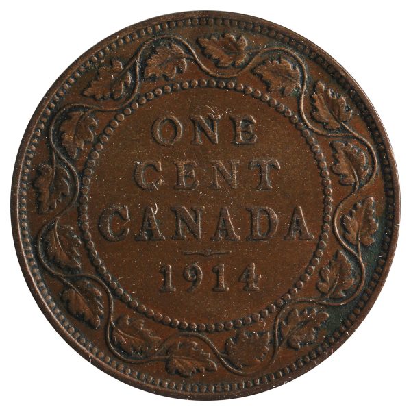 1914 Canada 1-Cent Very Fine (VF-20) Scratched, Cleaned or Impaired Online