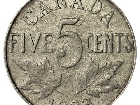 1933 Canada 5-cents F-VF (F-15) Online now