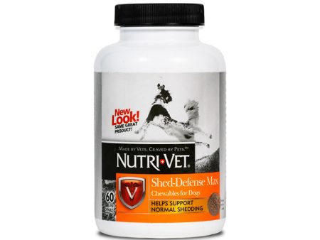 Nutri-Vet Shed-Defense Max Chewable Tablets Online now