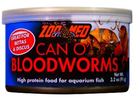 ZOO MED CAN O  BLOODWORMS HIGH PROTEIN FISH FOOD Discount